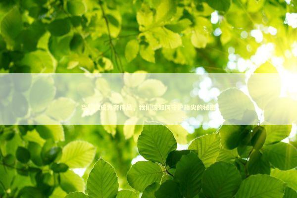 当隐私成为奢侈品，我们该如何守护指尖的秘密